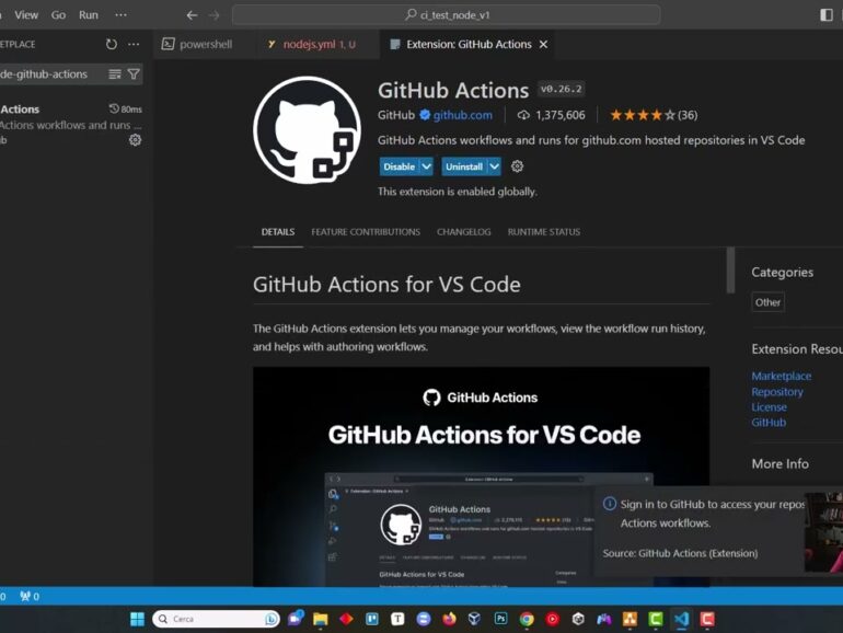 GitHub Actions 3/3: CI DevOps – Creazione Workflow di CI con una Rest API Node.js