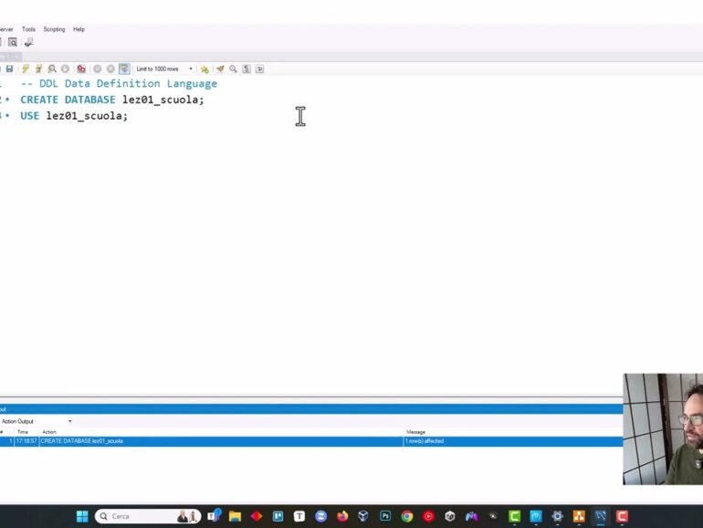 Trasformazione da ER a MySQL 1/20 – Analisi Entità e creazione del Database