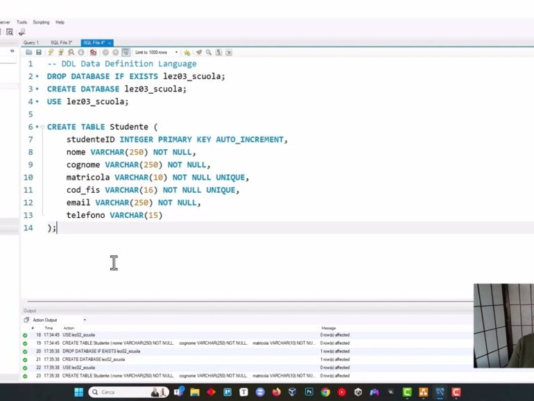 Trasformazione da ER a MySQL 4/20 – Le Primary Key AUTO INCREMENT, le chiavi auto incrementali